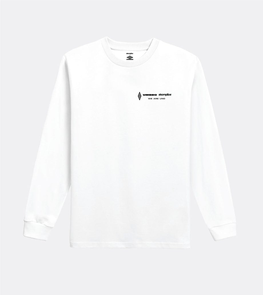 Umbro x Akomplice LongSleeve Uno Tee White