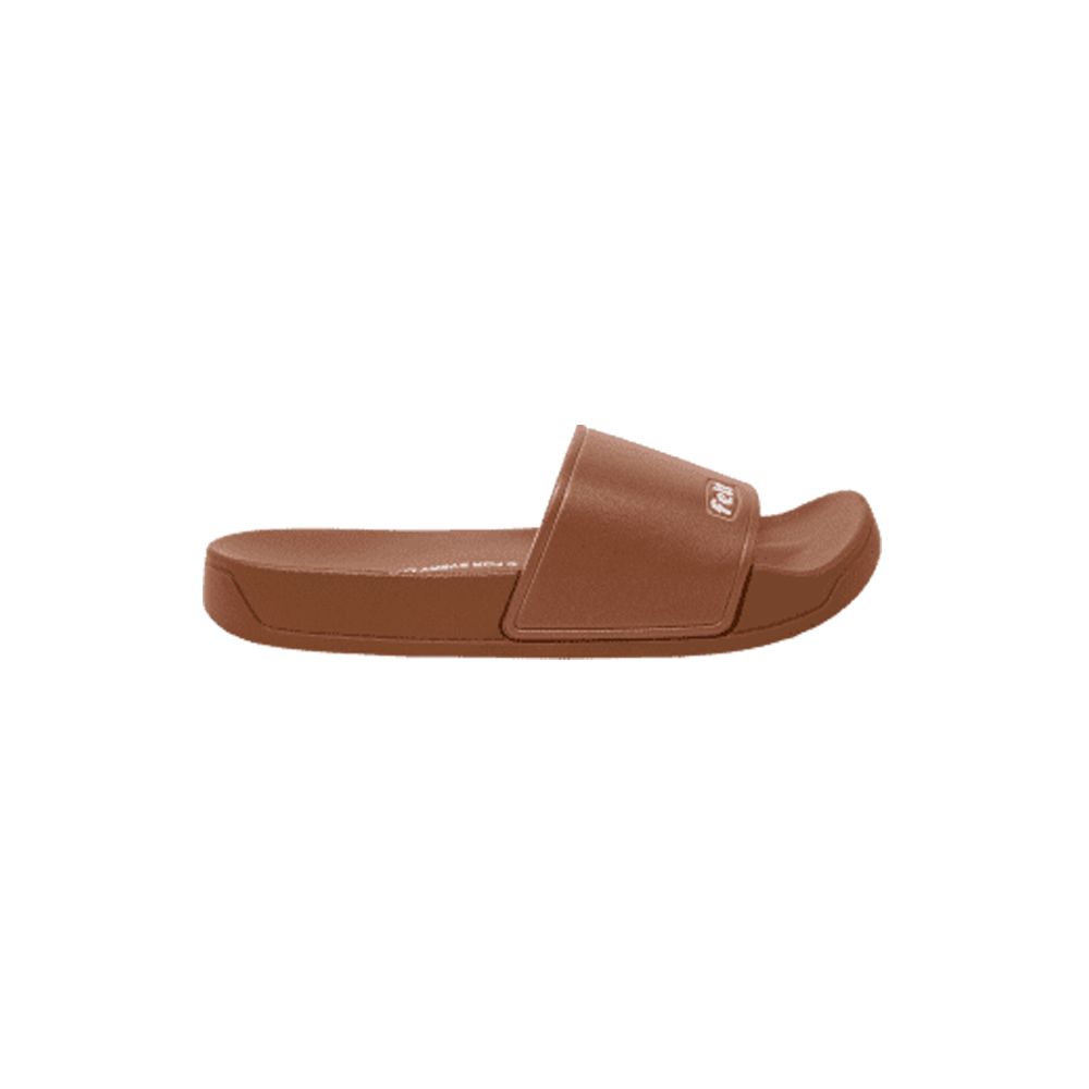 Felt work wear slides Clay