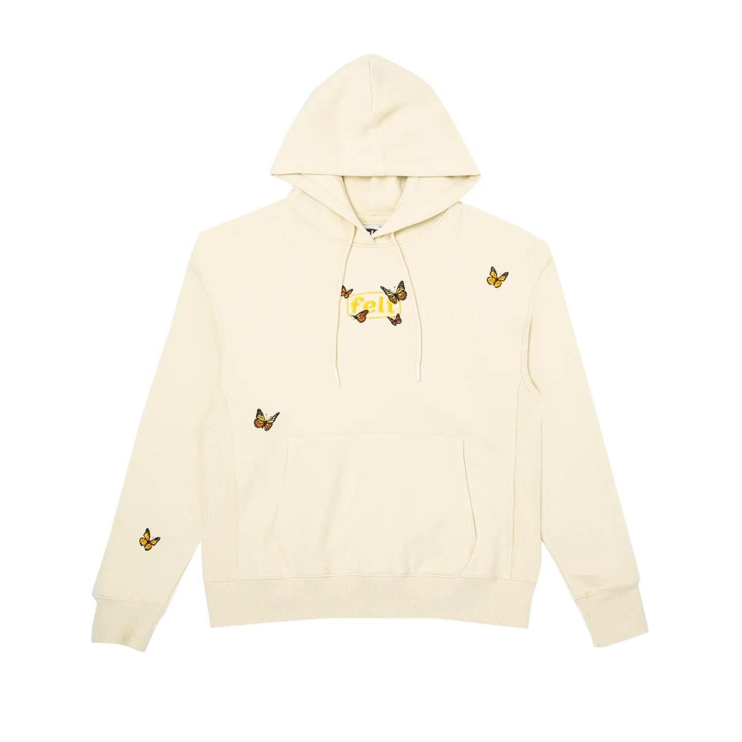 Felt Cream Hoodie