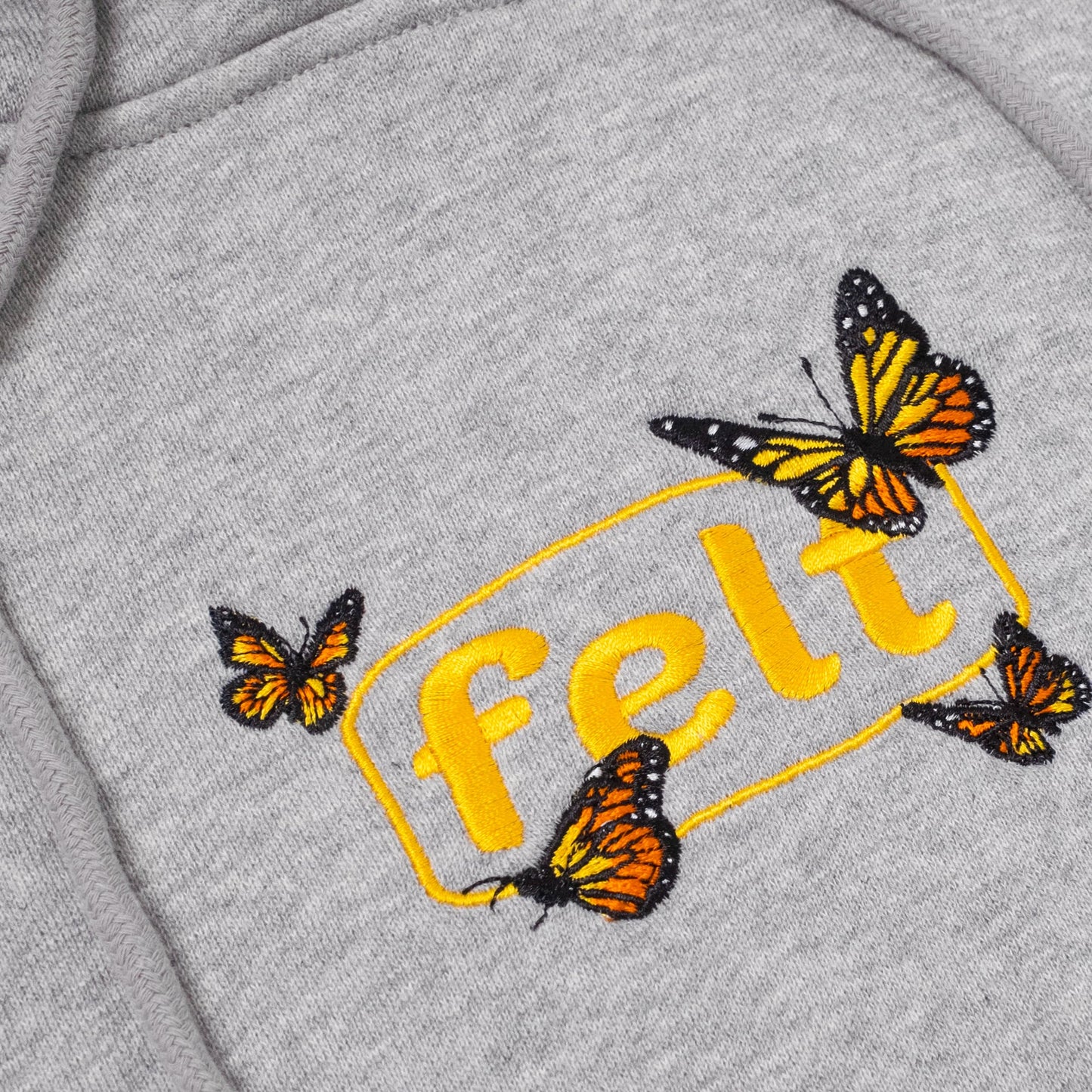 Felt Grey Hoodie