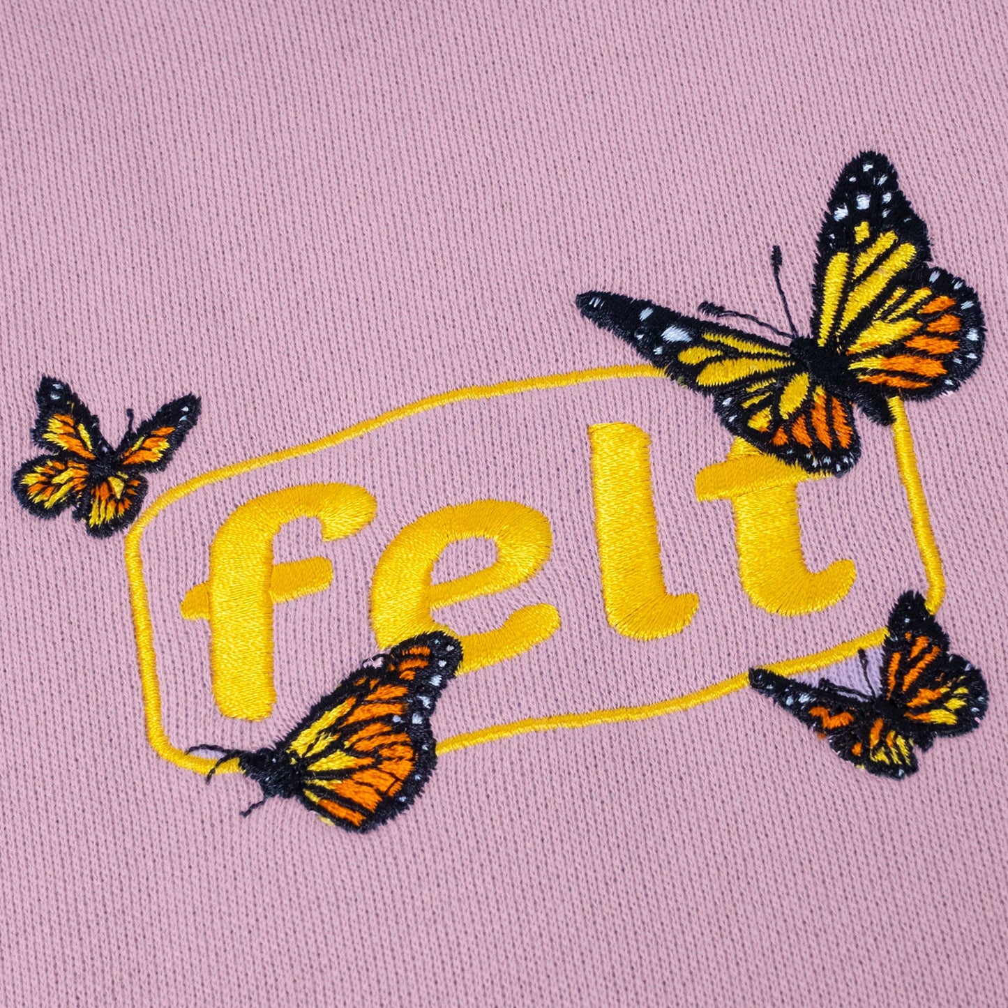 Felt sweats pink
