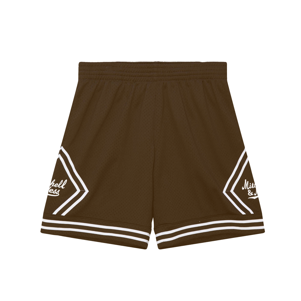 Mitchell and Ness Brown Diamond Shorts