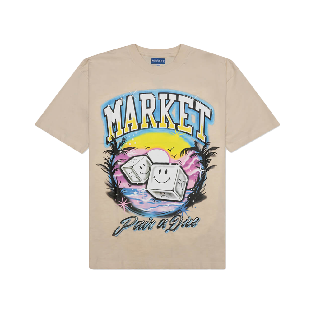 Market Cream Smiley Pair of Dice Tee