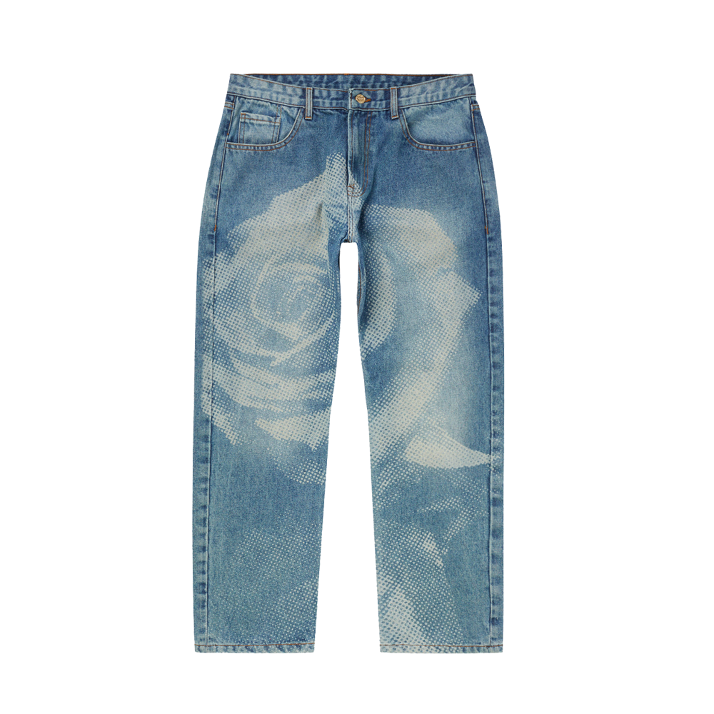 Market Rose Denim Pants