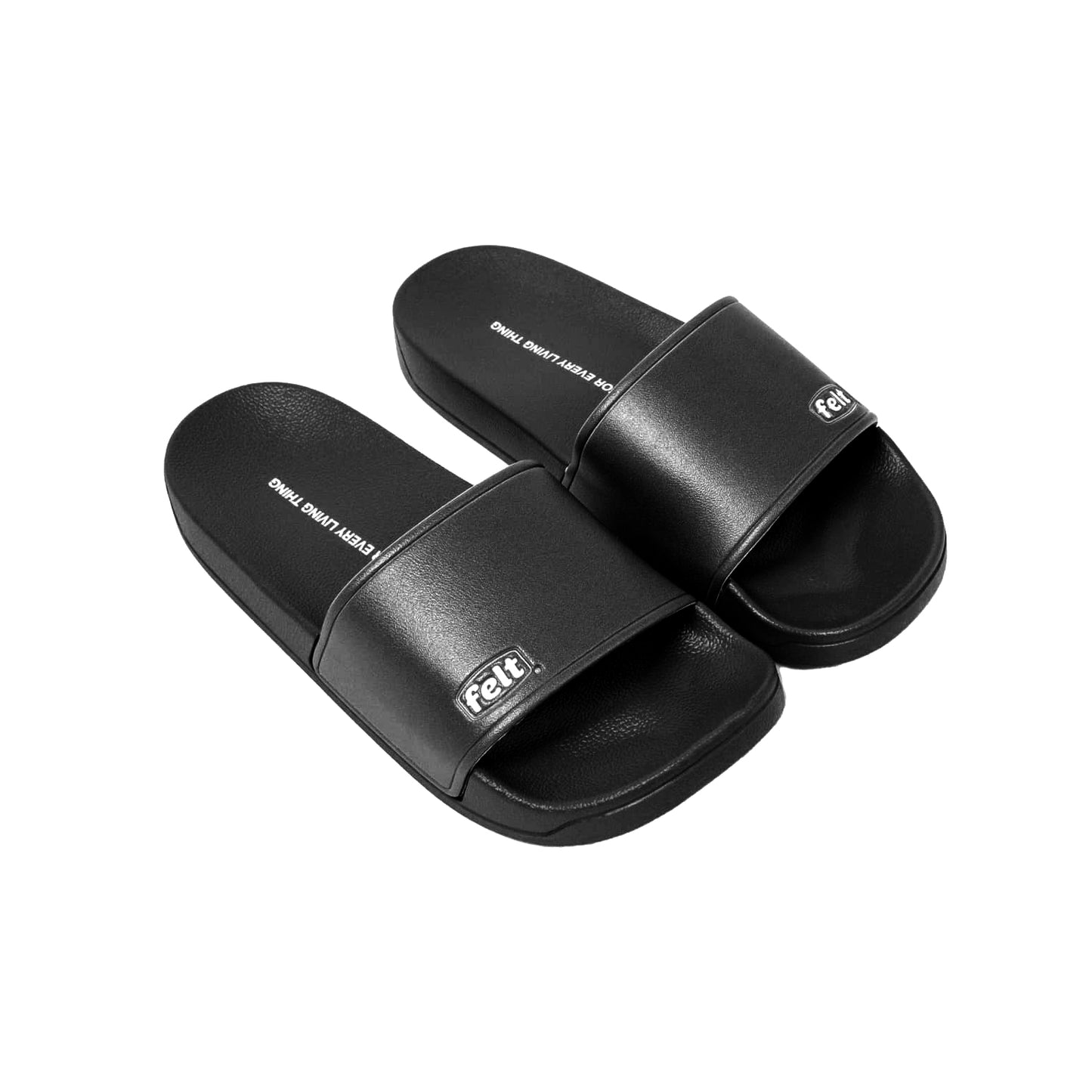 Felt work wear slides Black