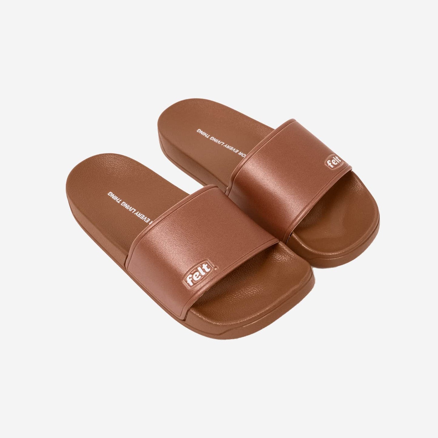 Felt work wear slides Clay
