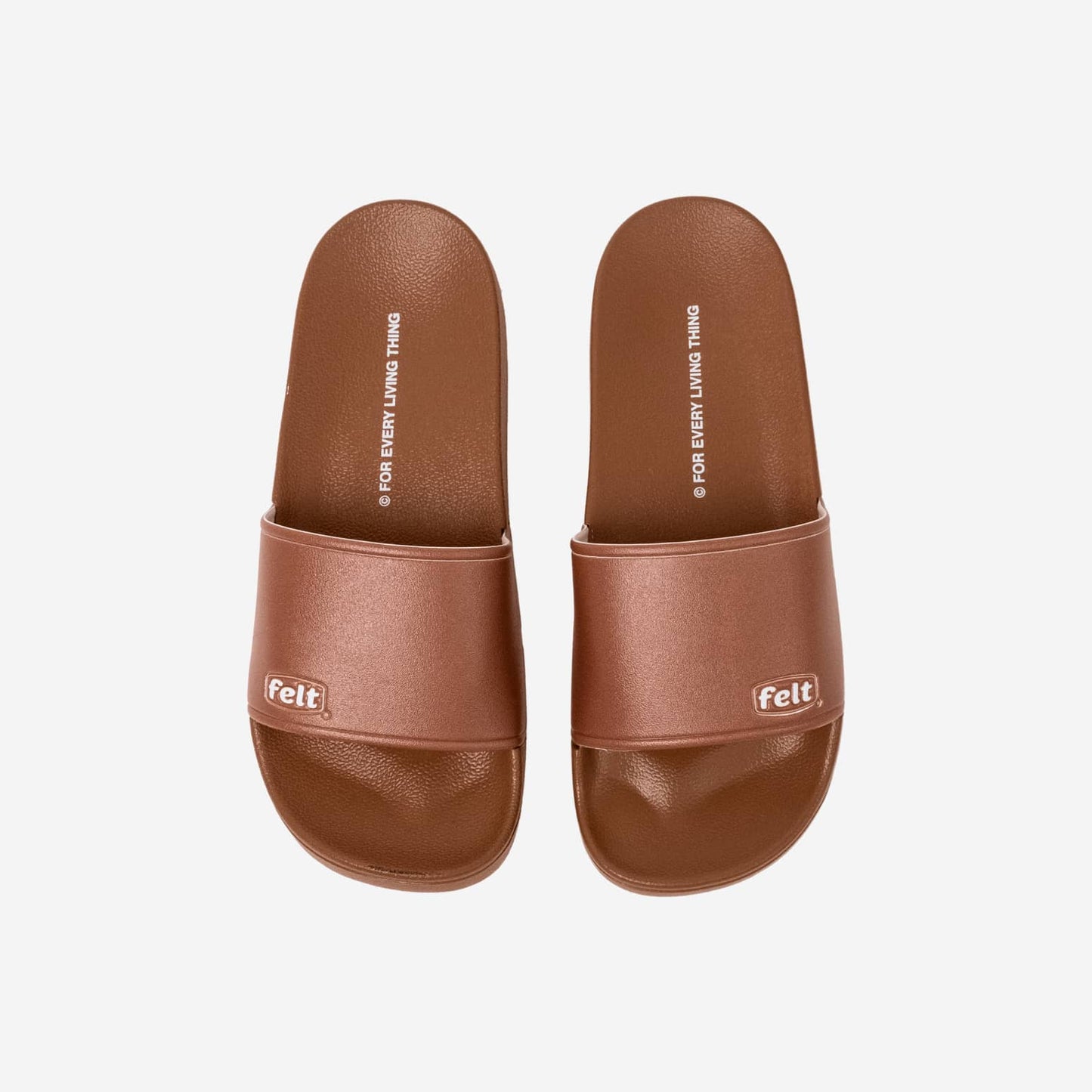 Felt work wear slides Clay