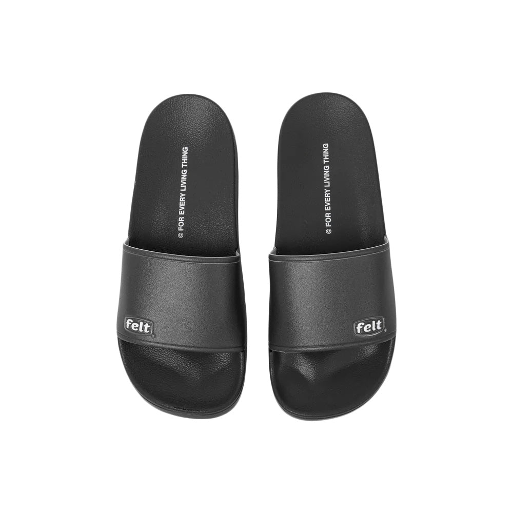 Felt work wear slides Black