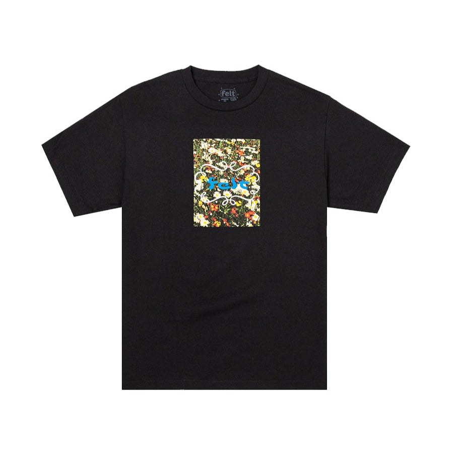Felt Black Poppy Graphic tee