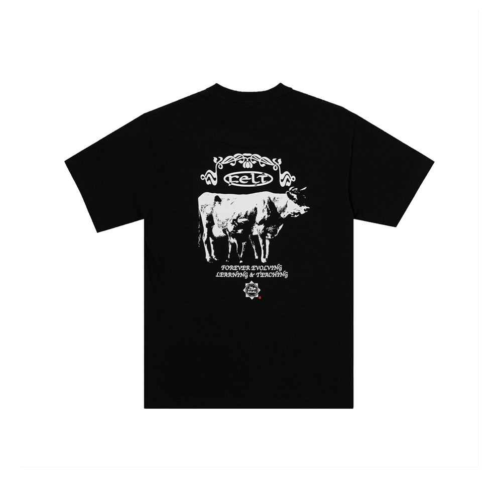 Felt halal tee black