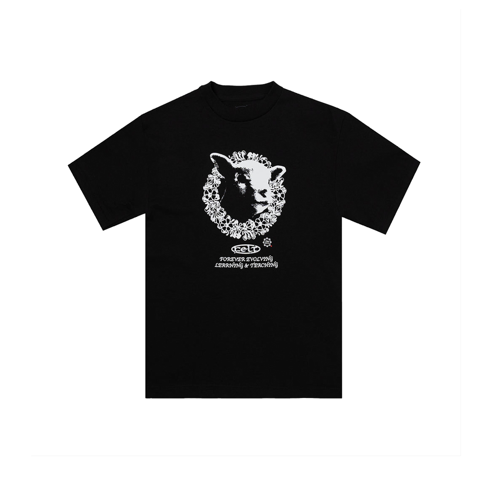 Felt halal tee black