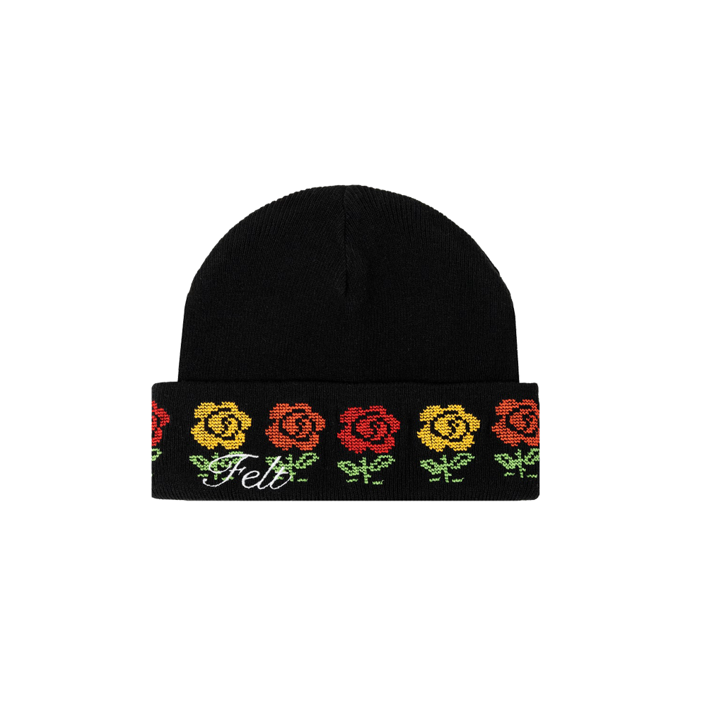 Felt Rose Beanie
