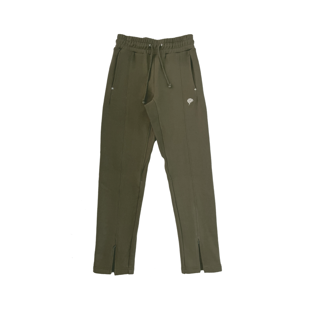 Memory Lane Split Sweats Olive