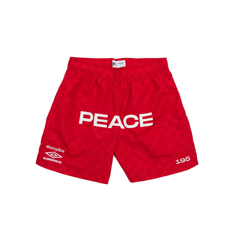 Umbro x Akomplice Checkerboard shorts Red