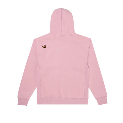 Felt hoodie pink