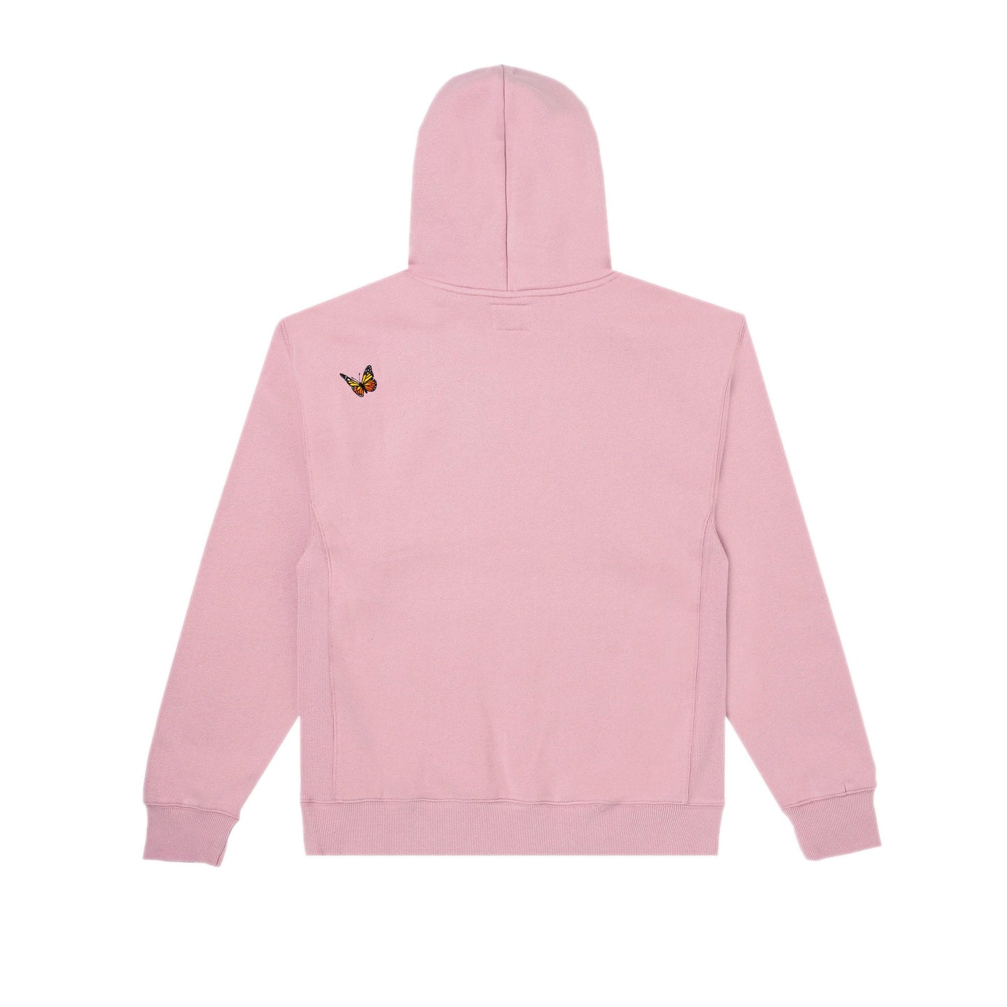Felt hoodie pink