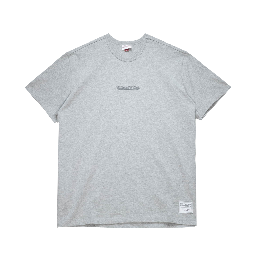 Mitchell and Ness Grey Basic Branded Tee