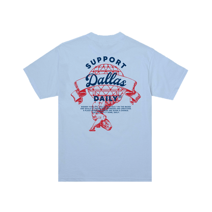 Support Dallas Daily Tee Blue