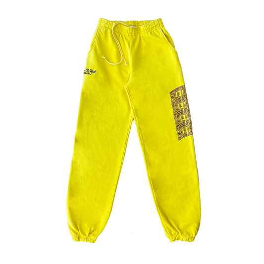 Face the World Sweatpants (yellow)