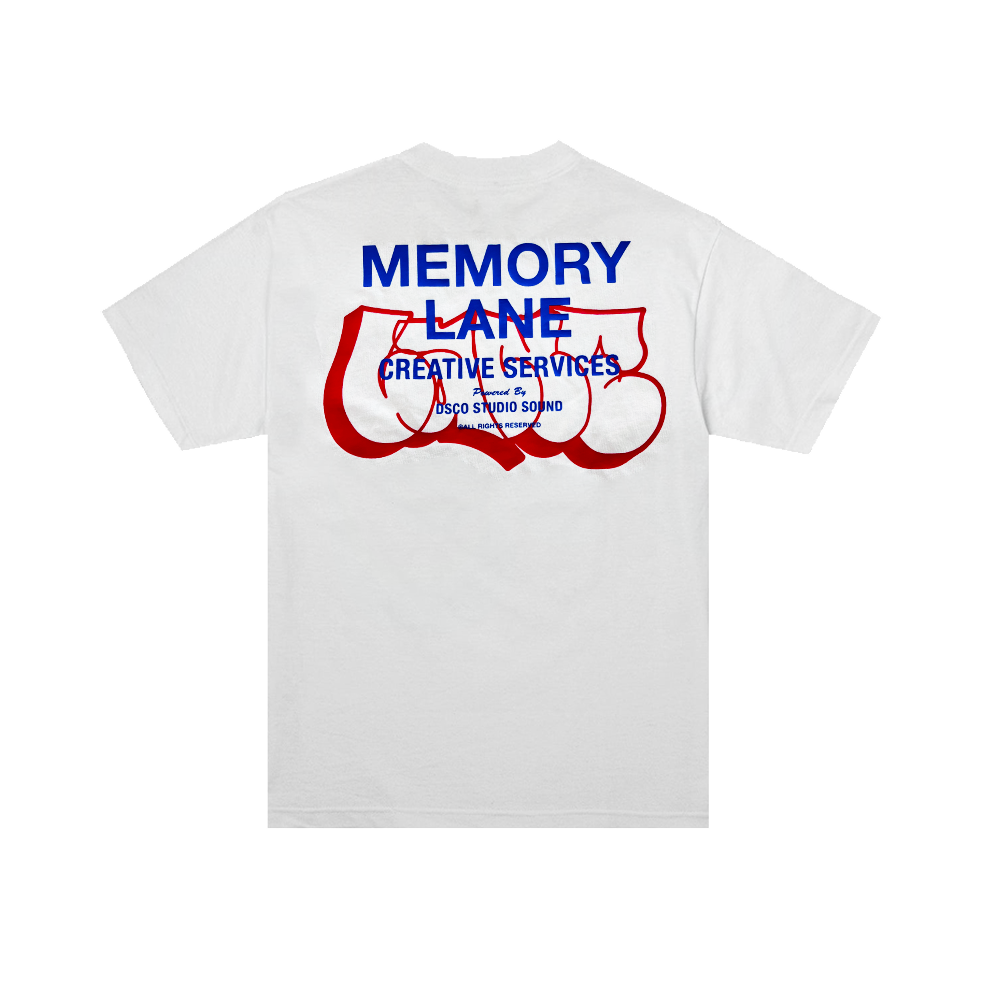Memory Lane LA Lane Throwie tee white