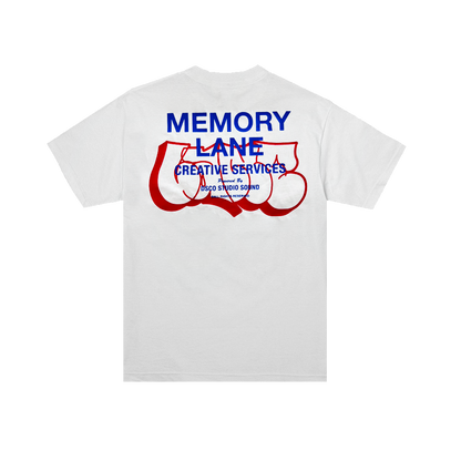 Memory Lane LA Lane Throwie tee white