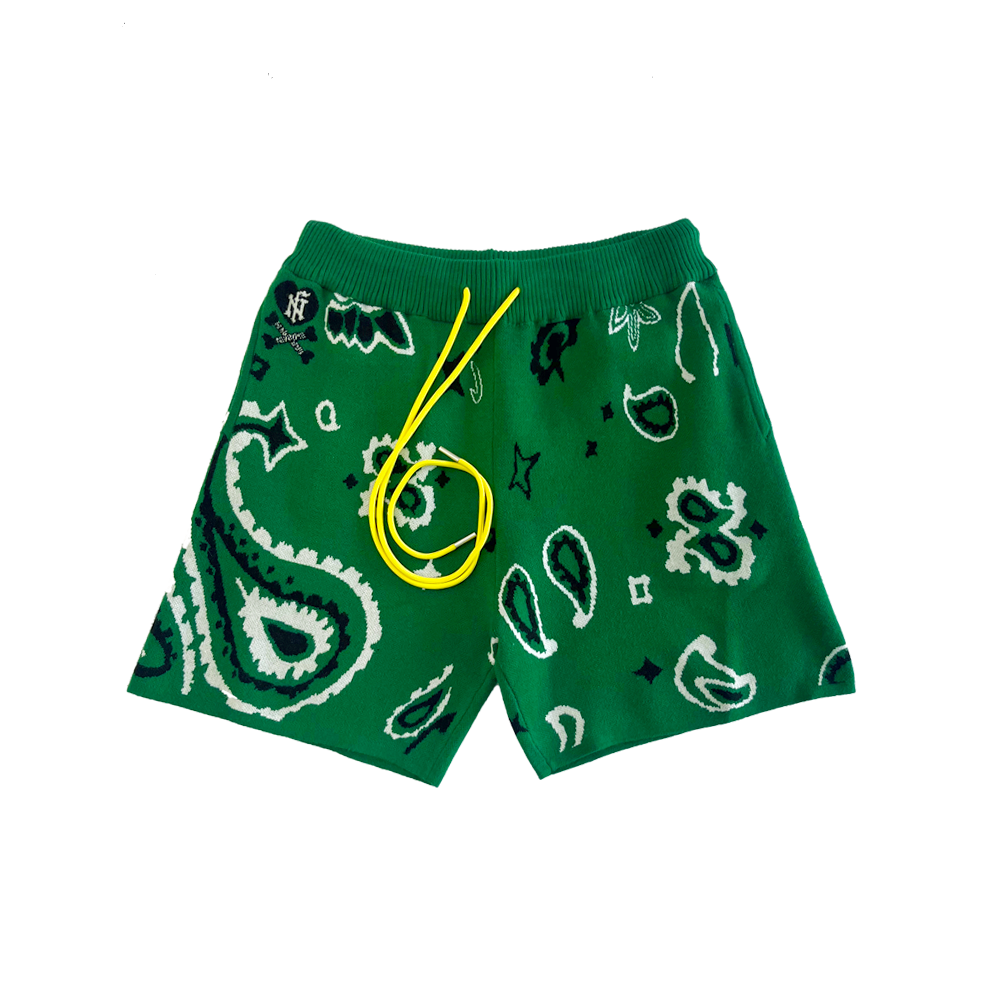Nobody’s Favorite Paisley Shorts Green