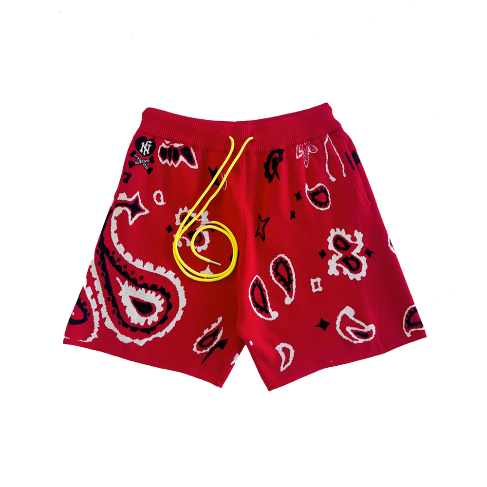 Nobody’s Favorite Paisley Shorts Red
