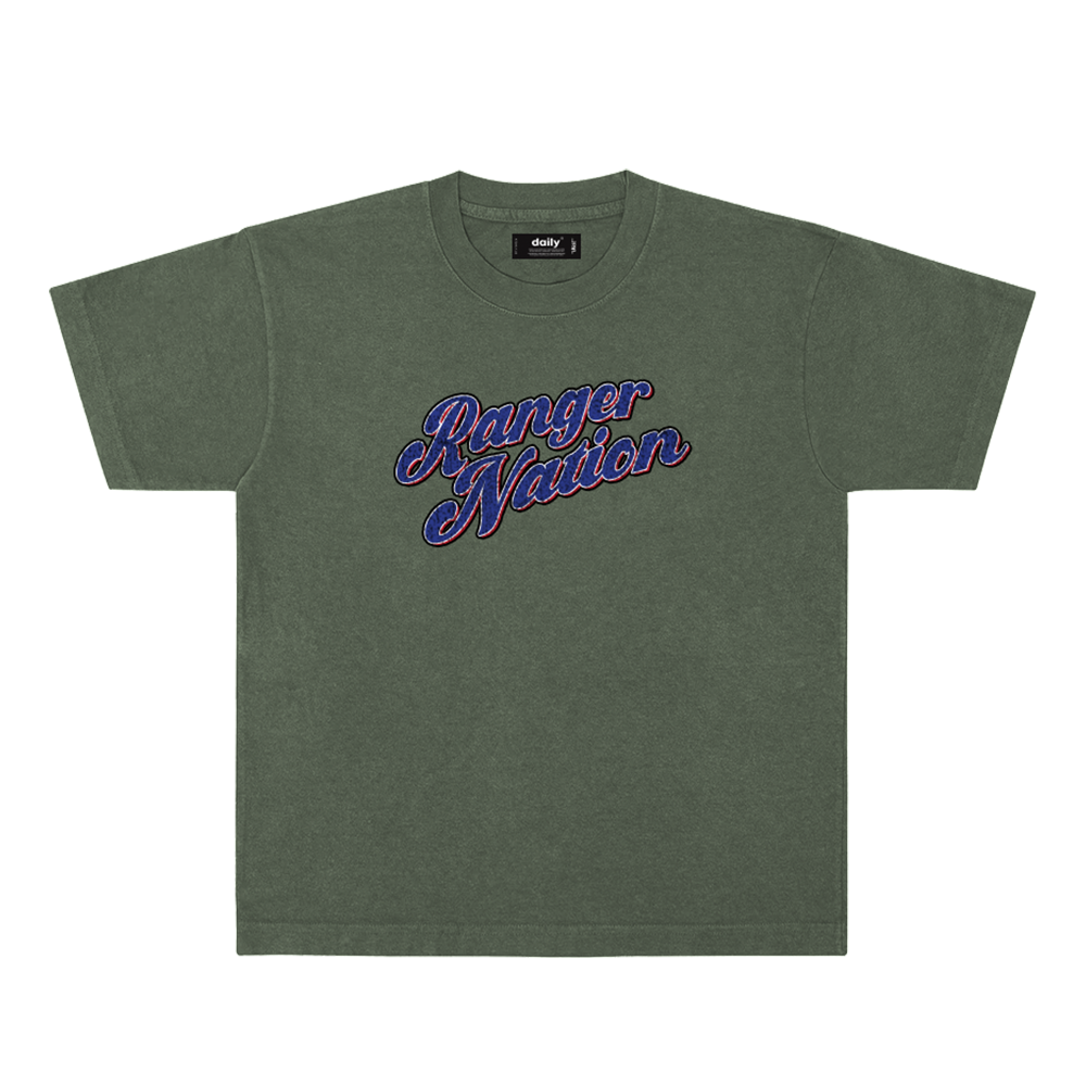 Daily Bases Loaded Tee “Third” Olive